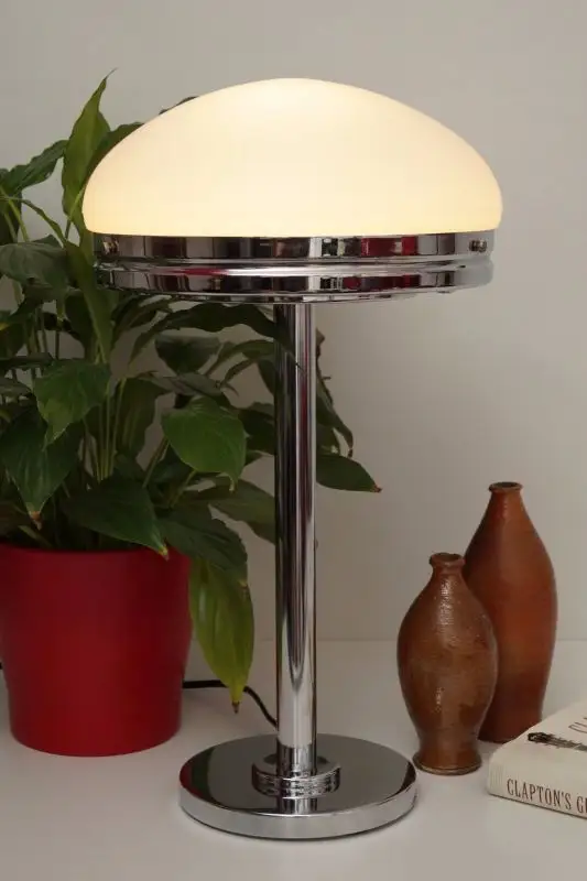 70er Retro Schreibtisch Design Schreibtischleuchte Arztlampe Chrom Bauhaus 1