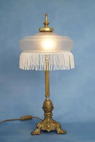 Original Art Nouveau Jugendstil Schreibtischleuchte Tischlampe 1920 Messing