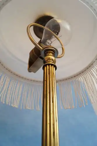 Original Art Nouveau Jugendstil Schreibtischleuchte Tischlampe 1920 Messing