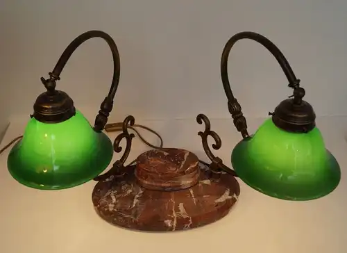 Bankerleuchte Einzigartige original Jugendstil Schreibtischleuchte um 1920 Lampe