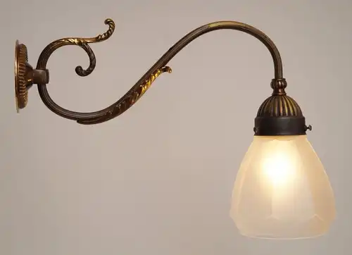 Einzigartige orig. französische Jugendstil Messing Wandlampen Wandleuchte 1920