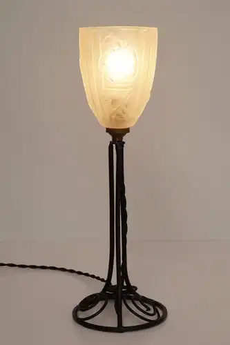 Klassische französische original Jugendstil Art Nouveau Tischlampe Lampe