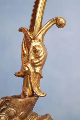 Unikate Jugendstil Messing Wandlampe Karpfen "GOLDEN KOI" 2 Stk. verfügbar