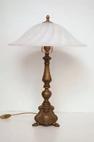 Sehr schwere original Jugendstil Schreibtischlampe Salon Tischlampe Leuchte 1920