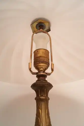 Sehr schwere original Jugendstil Schreibtischlampe Salon Tischlampe Leuchte 1920