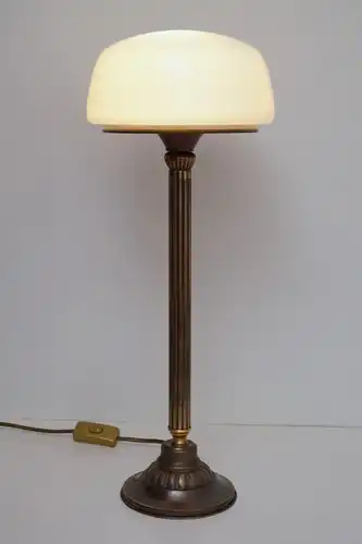 Wunderschöne original Art Déco Tischleuchte Messinglampe Berlin Lampe Pilzlampe