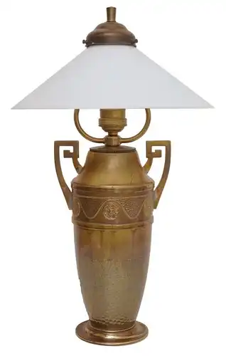 Wunderschöne original Jugendstil Tischleuchte Messinglampe Berlin Lampe