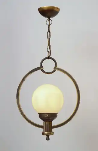 Original Art Déco Deckenlampe Hängelampe Sputnik Messinglampe 1930er
