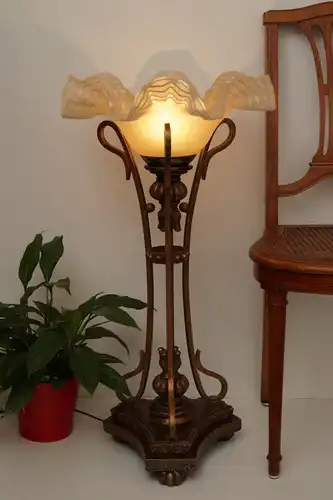 Riesige Jugendstil Landhaus Bodenleuchte Flurlampe 76 cm