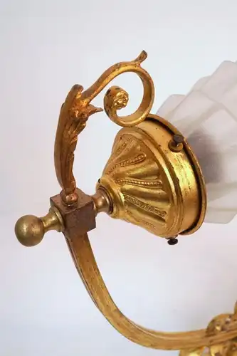 Jugendstil Wandlampe Feuervergoldet um 1900 original