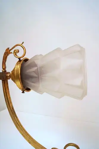 Jugendstil Wandlampe Feuervergoldet um 1900 original