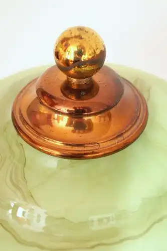 Unikat wunderschöne zierliche original Jugendstil Tischleuchte 1920 Messinglampe