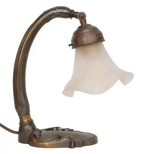 Original Jugendstil Klavierleuchte Nachttischlampe 1910 Messinglampe Lampe