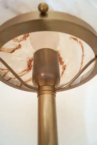 Zierliche Berliner Messinglampe Pilzleuchte Tischlampe Pilzlampe Jugendstil