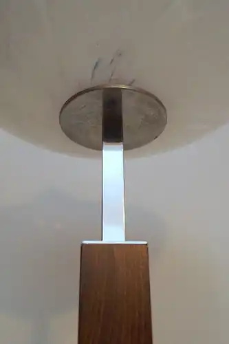 Design Unikat Bauhaus Art Déco Tischlampe Schreibtisch Chrom "LIGHTNING SAUCER"