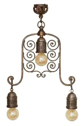 Einzigartiger original Historismus Deckenleuchter Deckenlampe Hängeleuchte 1890