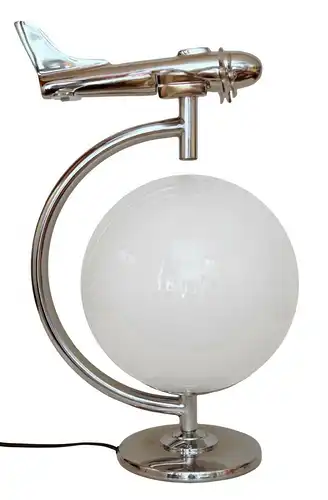 Unikat Art Déco Bodenleuchte "SILVER CONSTELLATION" Lampe Chrom Bauhaus