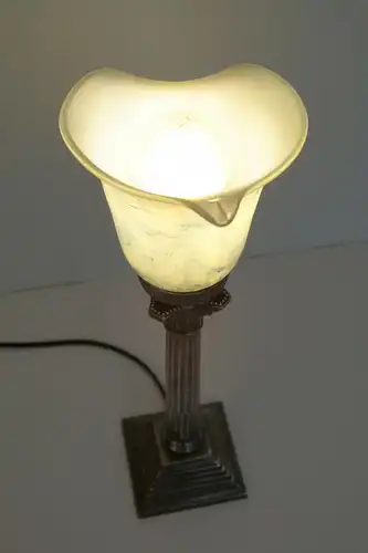 Elegante Jugendstil Art Déco Tischlampe Unikat Lampe Tischleuchte