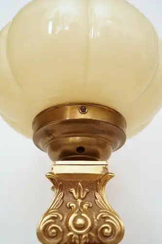 Unikat Jugendstil Art Déco Schreibtischlampe Tischleuchte Messinglampe Banker