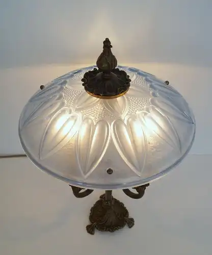 Unikat antike Bouilotte Tischlampe einzigartig Lampe Leuchte 1920