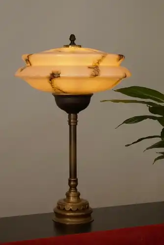 Original Art Deco Lampe 1940 "Pink Saucer"
