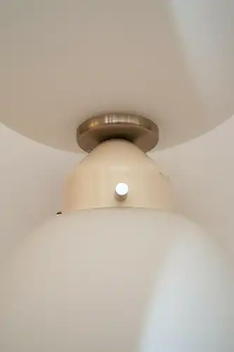 Original 70er Jahre Design Tischlampe Bodenleuchte Bauhaus Opal Lampe