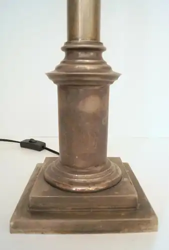 Unikat org. Art Déco Tischlampe "SILVER TOWER" Lampe Messinglampe 1920
