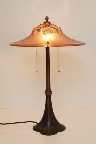 Einzigartige museale original Art Déco Tischlampe Frankreich 1920