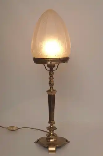 Einzigartige Art Deco Tischlampe Art Nouveau Lampe 1940 rar Schreibtisch