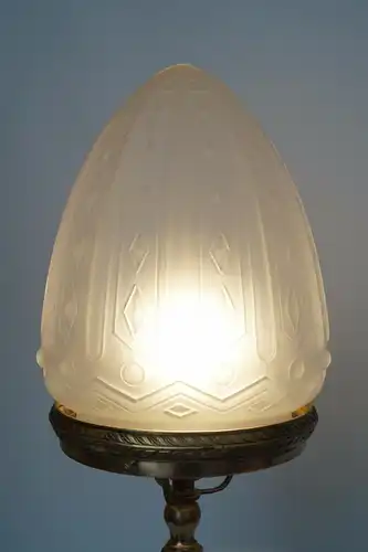 Einzigartige Art Deco Tischlampe Art Nouveau Lampe 1940 rar Schreibtisch