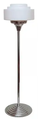 Unikat Design Art Déco Bauhaus Stehlampe Bodenleuchte Flurlampe Chrom 108 cm