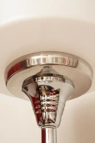 Unikat Design Art Déco Bauhaus Stehlampe Bodenleuchte Flurlampe Chrom 108 cm