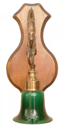 Jugendstil Jagdhaus Wandlampe "GOLDEN FALLOW" Bronze Plastik