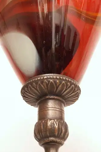 Elegantes Unikat Art Deco Tischlampe Bankerleuchte Schreibtisch COUPELLE ROUGE
