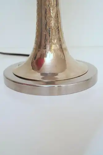 Unikate Jugendstil Tischleuchte "SILVER ORIENT" Tischlampe Lampe Opalglas