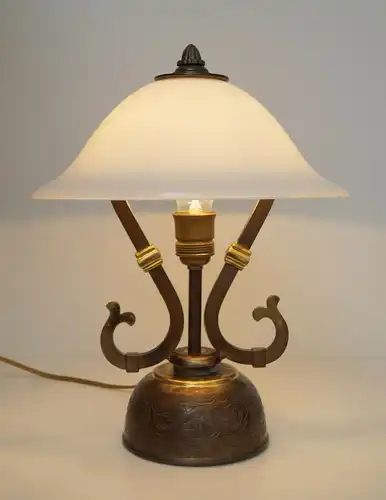 Wunderschöne original Jugendstil Schreibtischleuchte 1940 Lampe Tischleuchte