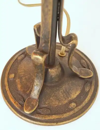 Klassische französische Art Déco Tischlampe Degué Lampe Tischleuchte Jugendstil