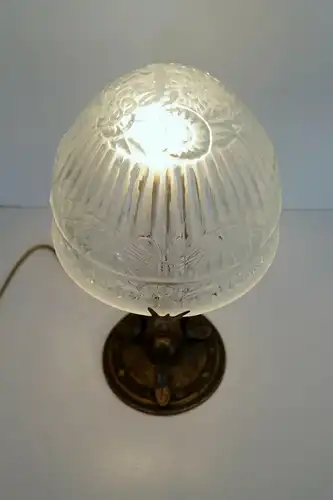Klassische französische Art Déco Tischlampe Degué Lampe Tischleuchte Jugendstil