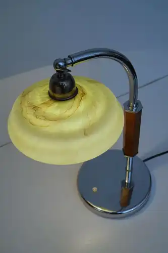 Original Art Déco Design Tischlampe Chrom Bauhaus Gropius 1920 Lampe Leuchte