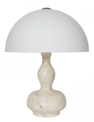 Original Seventies Bauhaus Design Tischlampe weißer Marmor 70er
