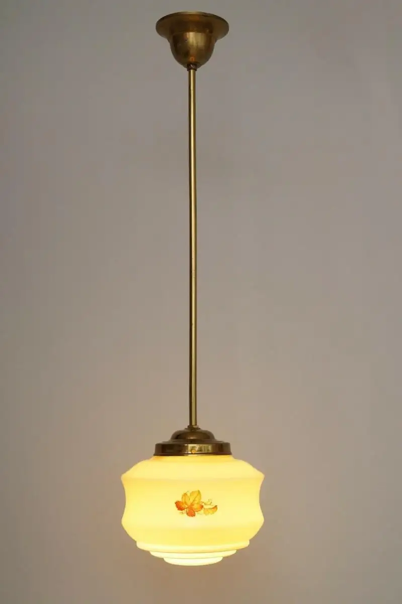 Wunderschöne original Jugendstil Hängelampe Deckenlampe um 1930 3