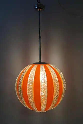 70er Jahre Seventies Deckenlampe Sputnik Light Globe Hängelampe Moon