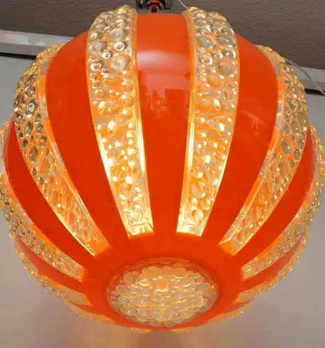 70er Jahre Seventies Deckenlampe Sputnik Light Globe Hängelampe Moon