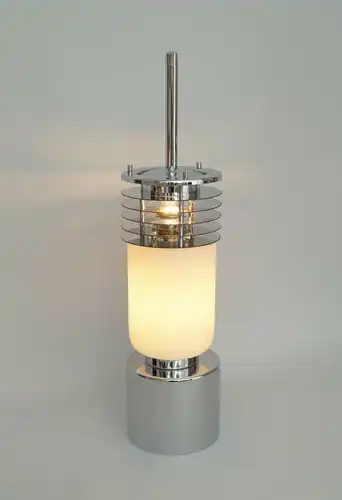 Unikat Design Bauhaus Tischleuchte "COIT TOWER" Chrom Tischlampe Vintage