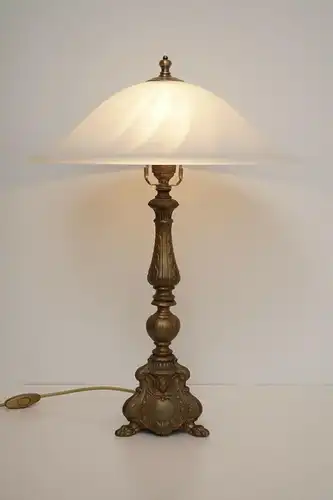 Sehr schwere original Jugendstil Schreibtischlampe Salon Tischlampe Leuchte 1920