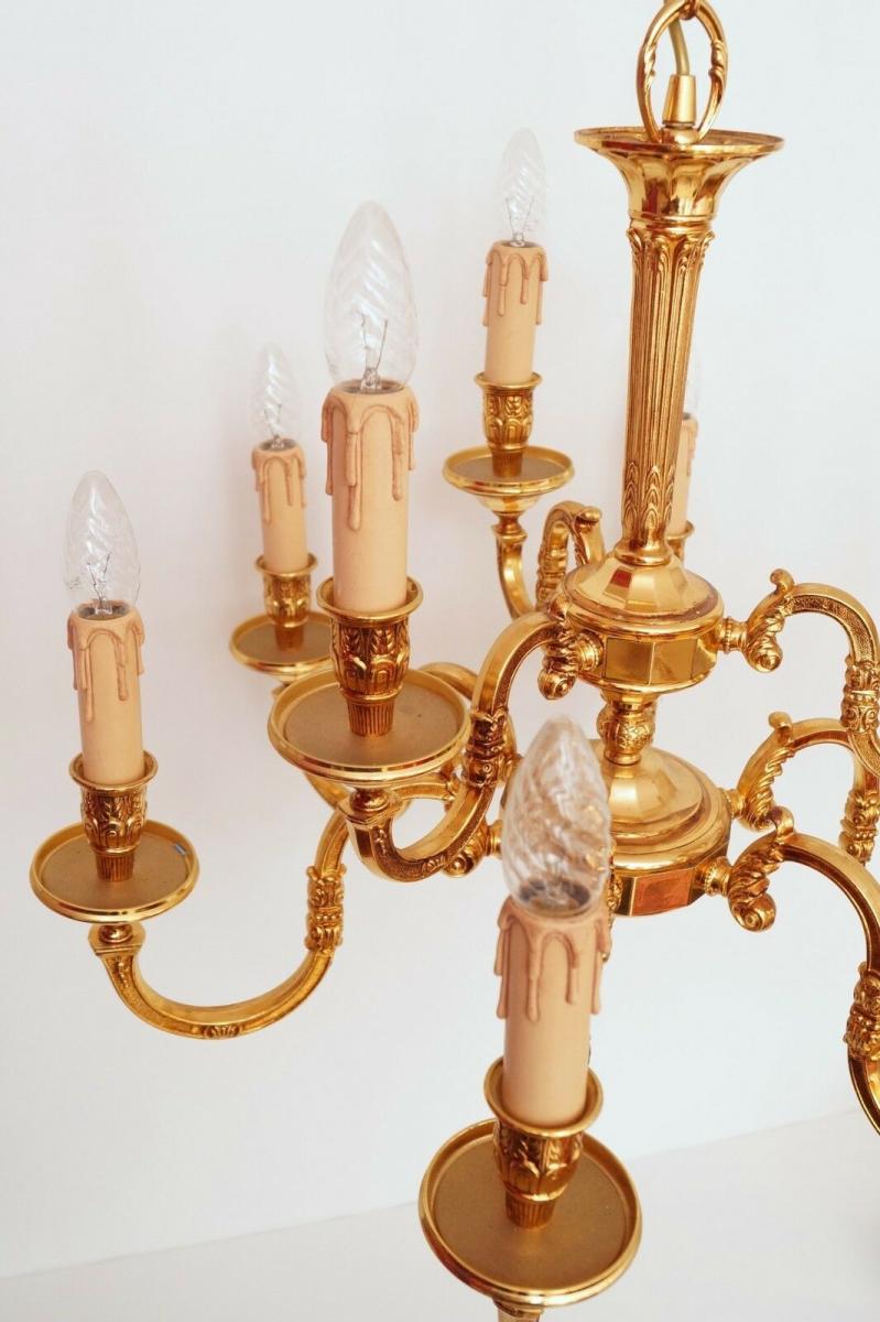 Prachtvoller Jugendstil Landhaus Deckenleuchter Lüster Kronleuchter