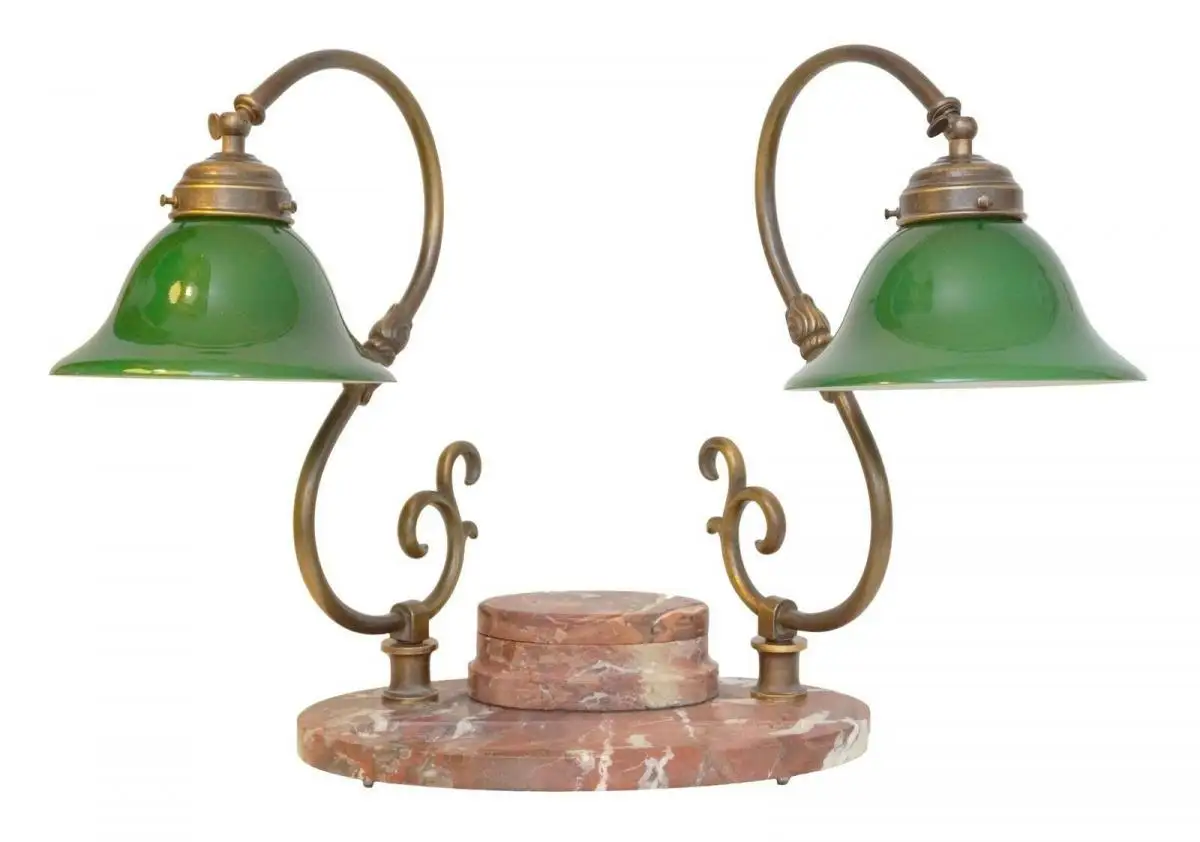 Bankerleuchte Einzigartige original Art Déco Schreibtischleuchte um 1920 Lampe 1