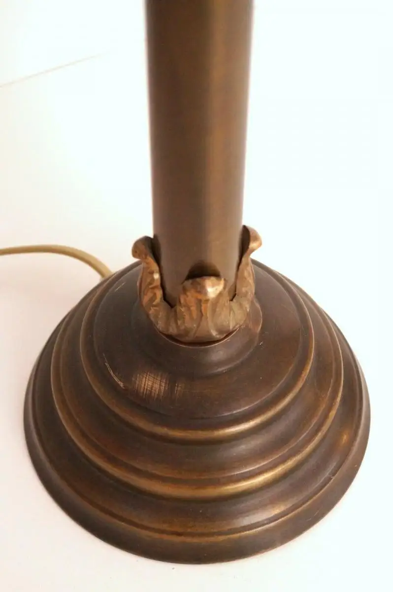 Alte Lampe Banker Schreibtisch Leuchte Art Deco 4