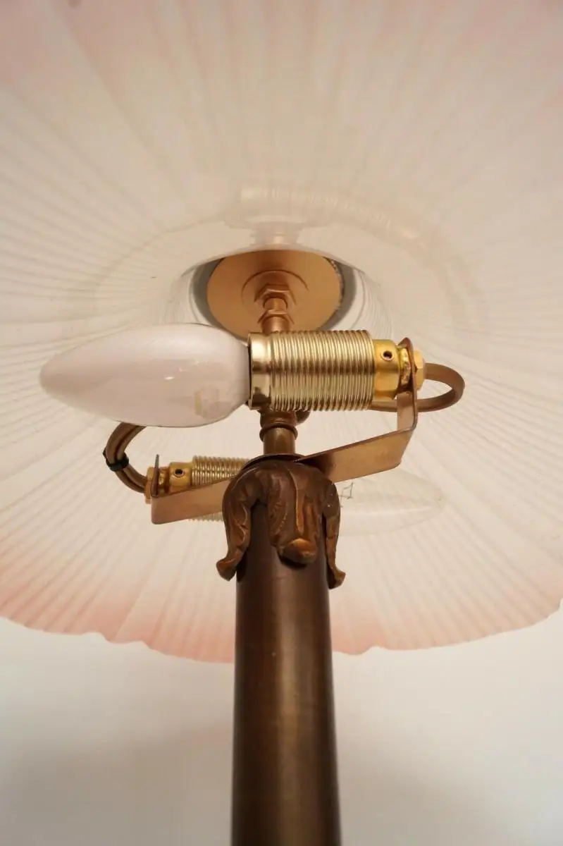 Alte Lampe Banker Schreibtisch Leuchte Art Deco 8