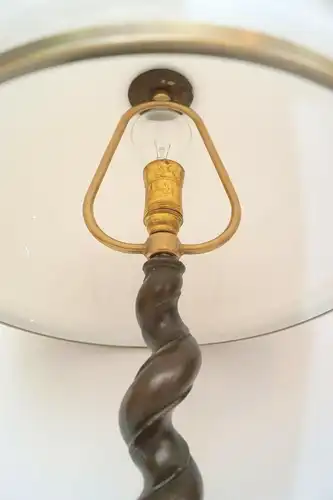 Jugendstil Lampe Tischlampe Putto Engel um 1920 Leuchte Schreibtischleuchte